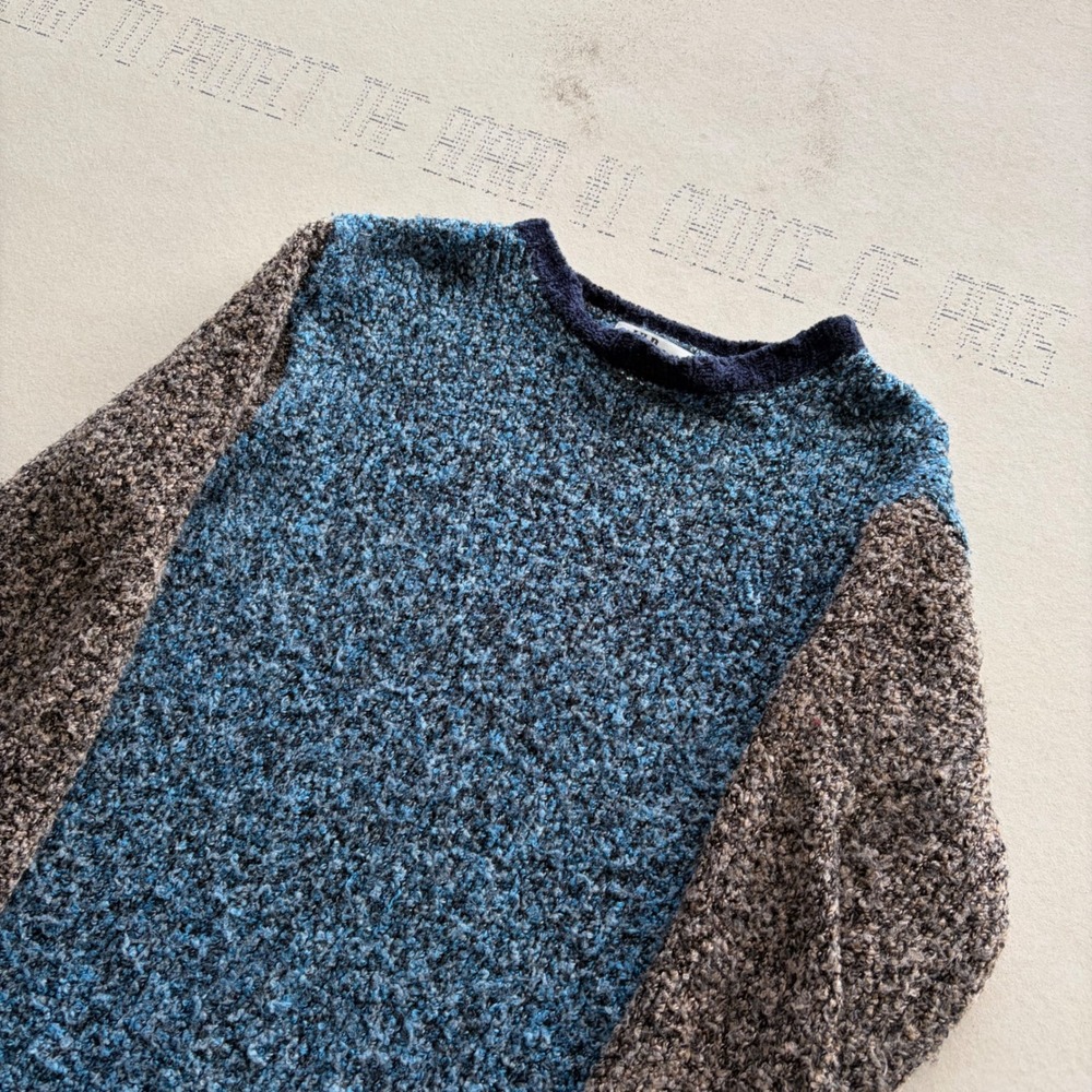 Vintage Y2K All Points Colorblock Knit Sweater